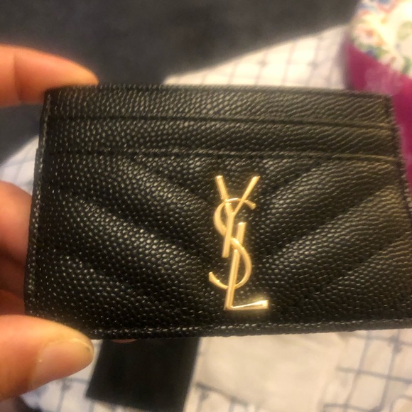 ysl keychain card holder